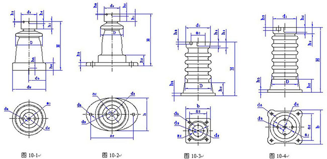 ZA、ZB-6、10T户内外胶装支柱绝缘子